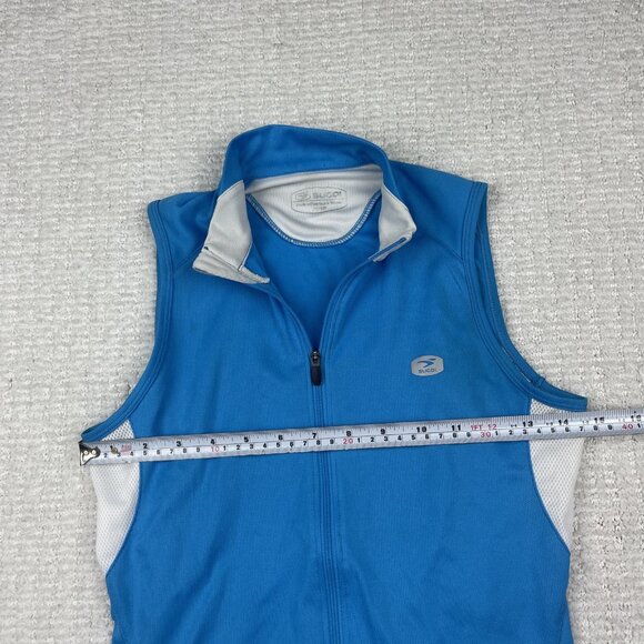 SUGOI Full Zip Cycling Womens Jersey Blue Sleeveless XS Sports Activewear - Picture 7 of 16